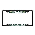 Oakland Athletics Metal License Plate Frame Black Finish - Team Logo Decor