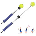Tennis Swing & Serve Trainer with Rubber Grip - 510g/18oz for Advanced Players