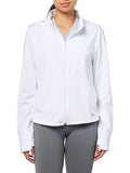 Under Armour Women's Movement Full Zip Jacket - Large, White, Metallic Silver