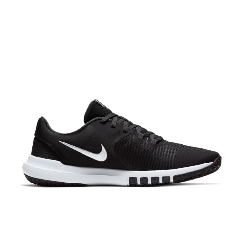 Nike Flex Control 4 Men's Athletic Workout Shoes - Black/White, Grey, Size 12