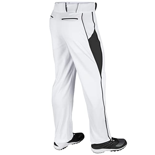 Champro Mens Triple Crown Baseball Pants Medium White Black Open Bottom