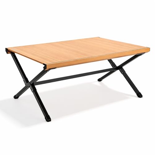 Lightweight Aluminum Camping Table - Foldable Portable Outdoor Dining Surface