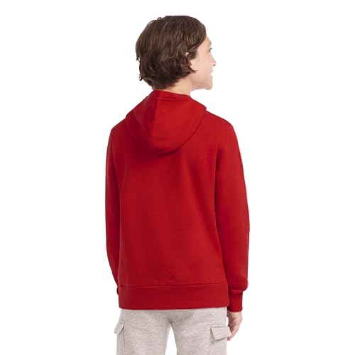 Converse Boys' Chuck Patch Graphic Fleece Pullover Hoodie Medium University Red