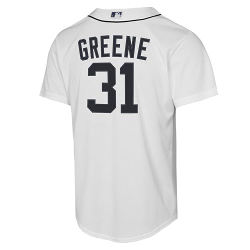 Youth Riley Greene Detroit Tigers MLB White Home Jersey Size 14-16, Kids Fan Apparel