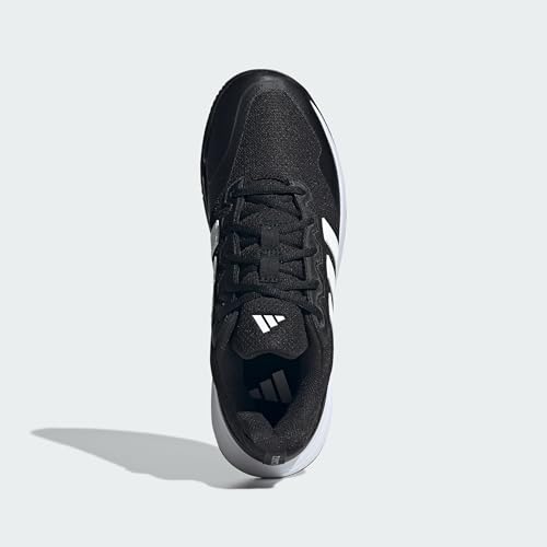 Adidas Mens Gamecourt 2.0 Tennis Sneakers - Black White Silver 9.5