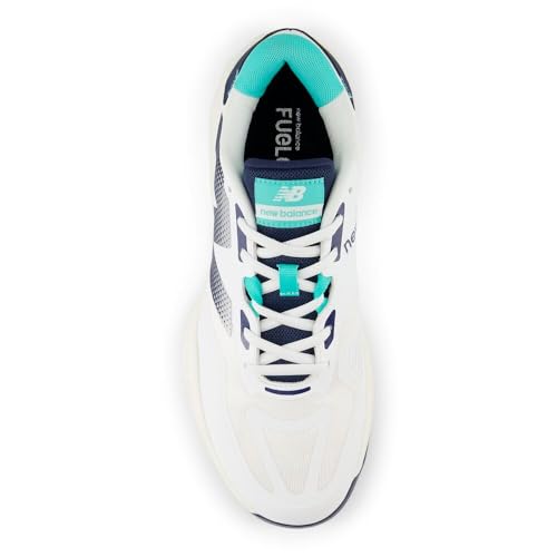 Men's Lightweight Tennis Shoes - New Balance MC996 11.5 White/Navy/Cyber Jade