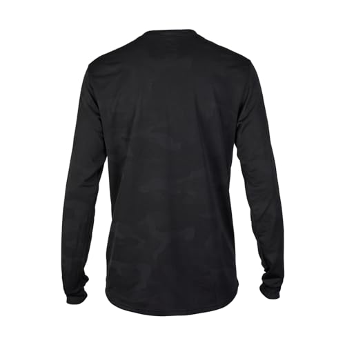 Men's Mountain Bike Jersey - TruDri Ventilated Long Sleeve, Black / Large