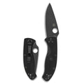 Spyderco Tenacious Folding Knife Black G10 Handle 3.3in 8Cr13MoV Steel PlainEdge