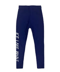 Kids Unisex Swim Pants with UPF 50+ Sun Protection & Rash Guard - Navy, 10-12 Years