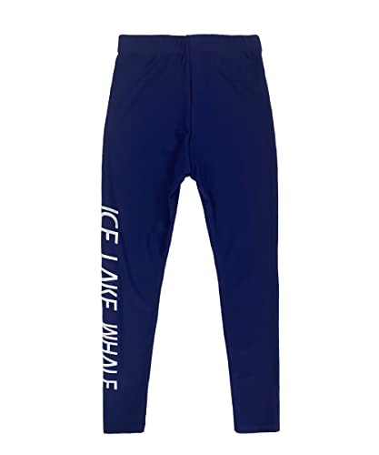 Kids Unisex Swim Pants with UPF 50+ Sun Protection & Rash Guard - Navy, 10-12 Years