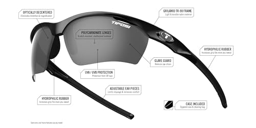 Tifosi Vero Interchangeable Sports Sunglasses for Running Cycling Golf