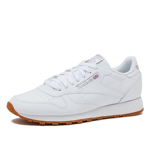 Men's Reebok Classic Leather Sneakers White Grey 10.5 Casual Tennis Shoes