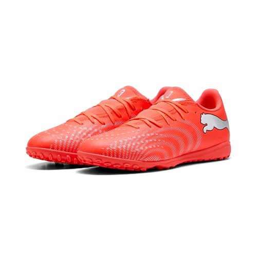 PUMA Future 9 Play Turf Soccer Shoes Glowing Red - White & Black, Size 13