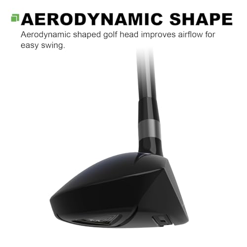 MAZEL Right-Hand Graphite 9 Hybrid Golf Club Z35 II Regular Flex Black