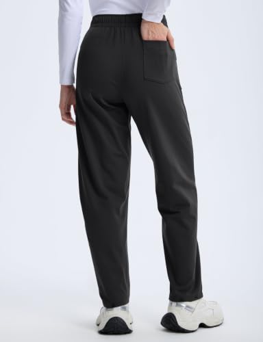 Baleaf Women's Fleece-Lined Thermal Winter Pants - Medium Black