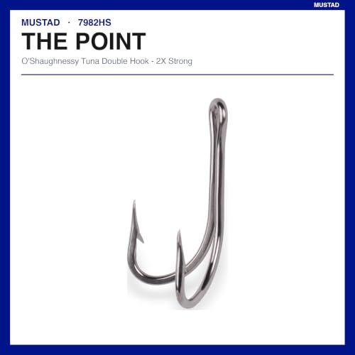 Mustad Classic 2 Extra Strong Dublin Point Double Fishing Hook Size 10/0, Pack of 10