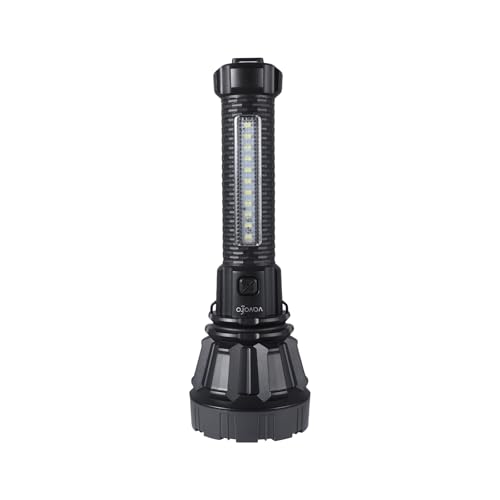 Rechargeable LED Flashlight 350 Lumens Tactical with 4 Modes & Shoulder Strap