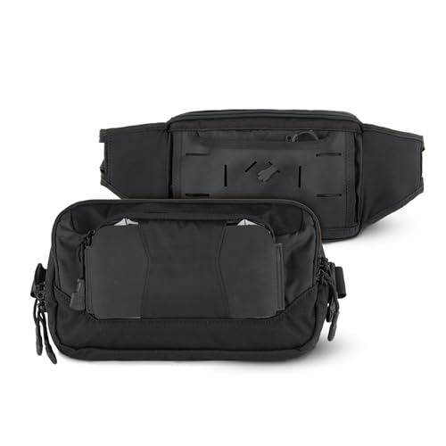 Vertx SOCP Tactical Fanny Pack - Black Waistpack for Outdoor & Everyday Use (One Size)