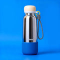Fouss 19oz Stainless Steel Insulated Water Bottle with Straw - Blue