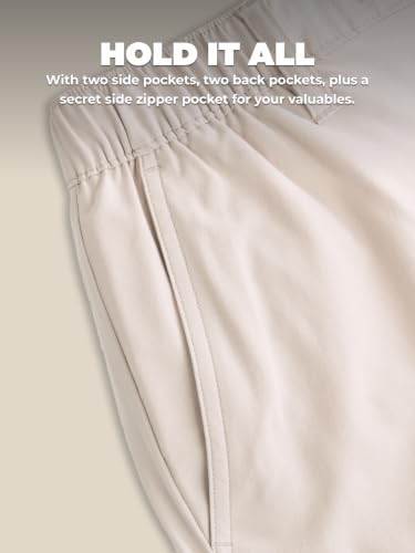 X-Small Water-Resistant Men’s Shorts - Khakinators Casual 6in Inseam Elastic Waist
