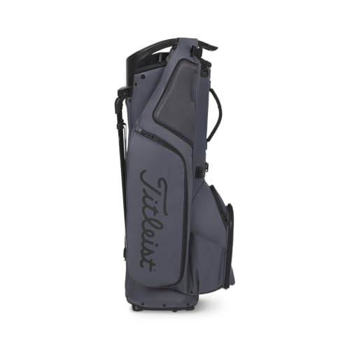 Graphite/Black Titleist Hybrid 14 Golf Bag - Cart Compatible, Improved Storage