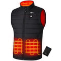 Telguua Men's Heated Vest with Battery Pack - Large Black Winter Outerwear