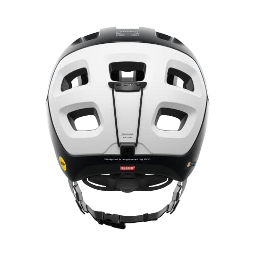 Mountain Bike Helmet with MIPS - Tectal Race, Adjustable Visor, 55-58cm - Black/White