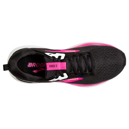 Brooks Women’s Trace 3 Neutral Running Shoes Black Blue Pink Glo Size 6