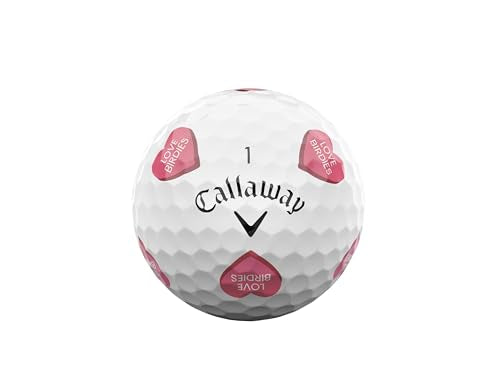 Callaway Chrome Soft 2026 Golf Balls - Truvis Hearts, One Dozen, Tour Performance