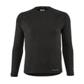 Men's Heavyweight Synthetic Wool-Blend Fleece Base Layer Top - Large Tall Black Heather