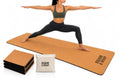 Foldable Travel Cork Yoga Mat - 5mm Lightweight Portable Exercise Mat
