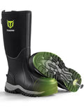 TIDEWE Men's Waterproof Neoprene Work Boots Black 8 / Size 7-13