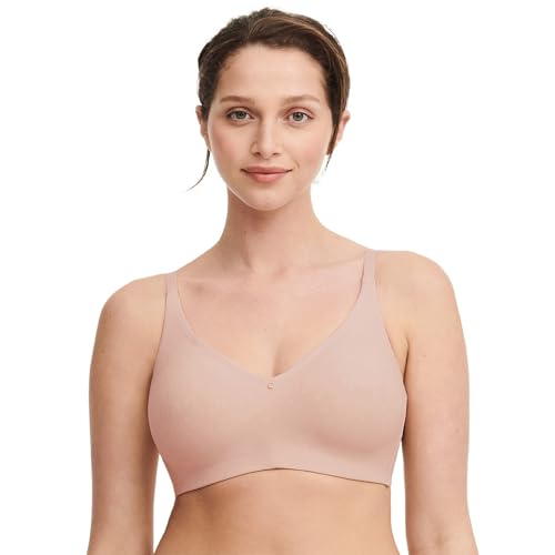 Chantelle Comfort Chic Wireless Bra 32E Rose Full Coverage Back Smoothing