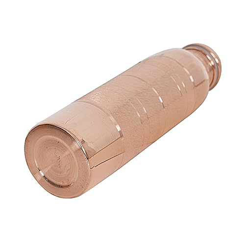 Copper Water Bottle 34 Oz Leak Proof with Pitambari Powder - Pure Copper Bottle