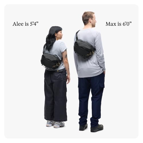 Peak Design Outdoor Sling Bag 7L Black with Padded Adjustable Shoulder Strap