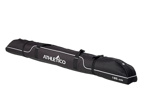 Athletico Diamond Trail Padded Ski Bag - Black 185cm Ski Travel Case