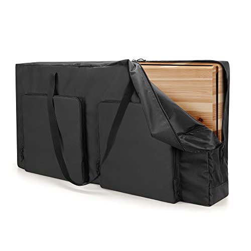 DSLEAF 4x2 Cornhole Carrying Case with Pockets & Padded Shoulder Strap
