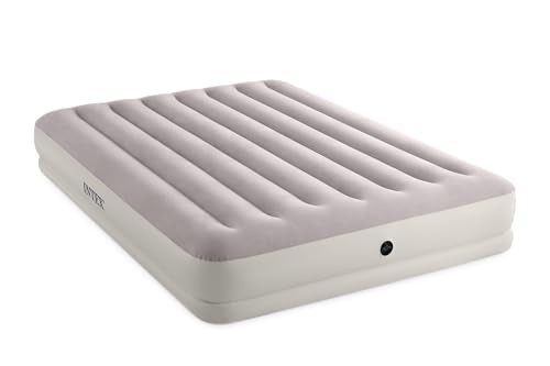 Queen Dura-Beam Mid-Rise Air Mattress with Fiber-Tech & USB Quickfill Pump - Intex