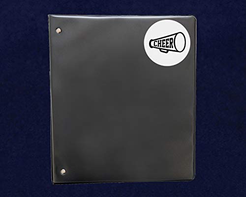 Cheerleading Megaphone Stickers - 250 Round Cheer Squad Decals for Fundraising & Events