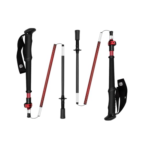 Ultralight Carbon Fiber Trekking Poles - Adjustable Hiking Poles for Trail & Backpacking