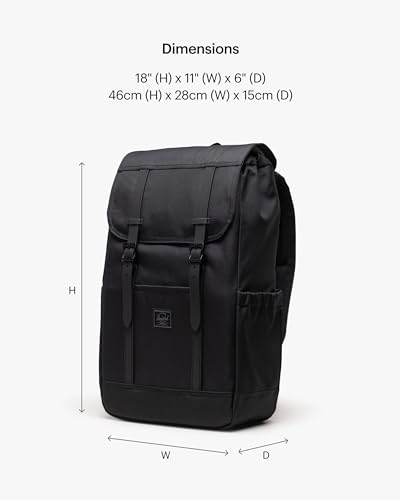 Herschel Retreat™ Backpack Black Tonal / Standard 23L - Recycled Polyester