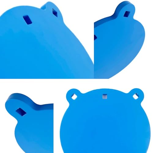 1/2 Inch Thick AR500 Steel Shooting Target - Blue Round 10 Inch Gong