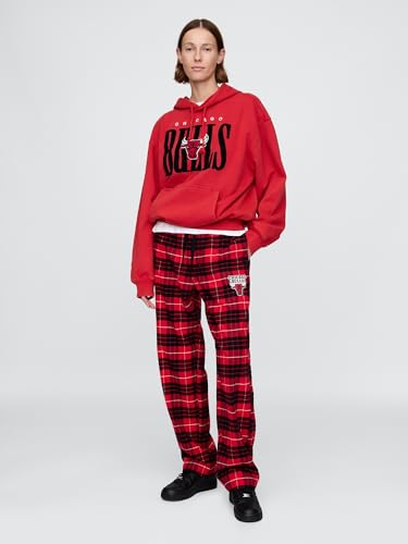 NBA Team Logo Pajama Lounge Pants - Chicago Bulls Large Red