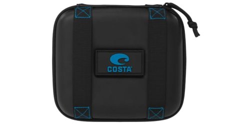 Costa Del Mar Eva Zipper Sunglass Case, Black/Blue, One Size