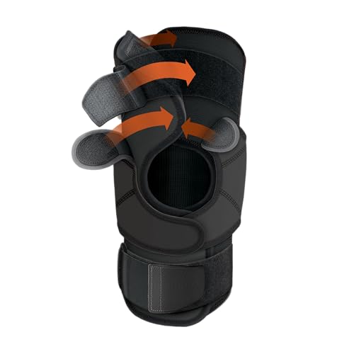 Shock Doctor Large Knee Brace Wrap Support for Patella Injury Recovery, Lateral & Medial Stability