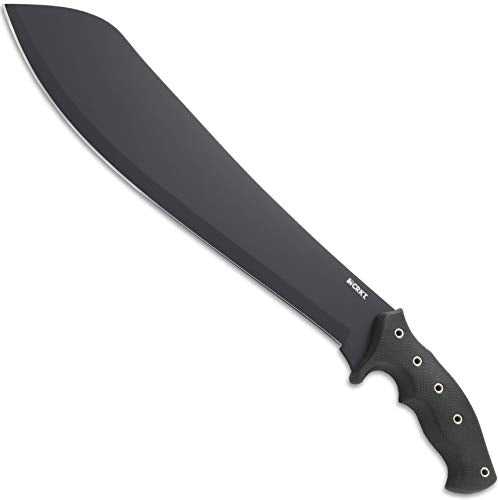 CRKT Halfachance Fixed Blade Knife with Sheath - Black, Survival Knife K920KKP