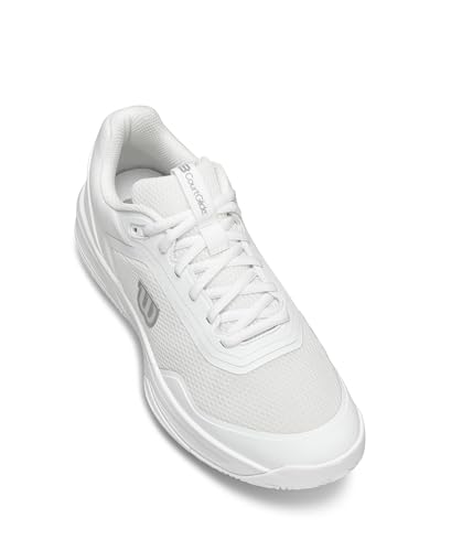 Wilson CourtGlide Women's Tennis Shoes - Multi-Color, Sizes 8, White/White/Silver