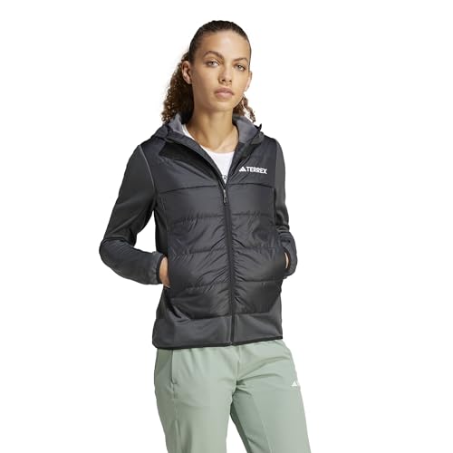 adidas Women's Terrex Multi Hybrid Insulated Hiking Jacket Large Black