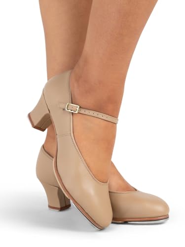 Capezio Women's Tap Jr. Footlight Tap Shoe 7.5 Caramel - Dance Performance Footwear