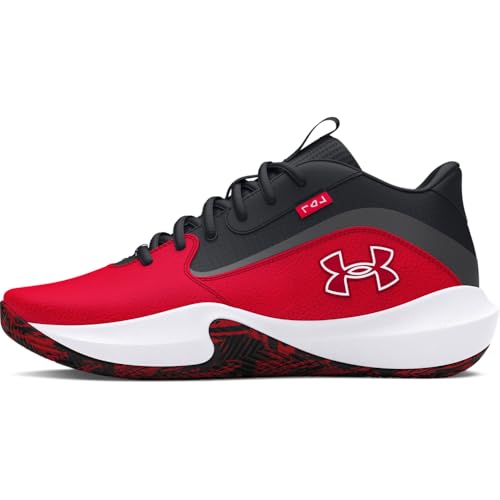 Under Armour Lockdown 7 Basketball Shoes Men 7 / Women 8.5 Red/Black - Durable Court Sneakers